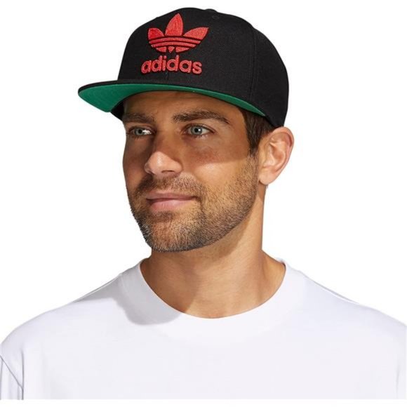 adidas Originals Men's Trefoil Chain Flatbrim Snapback Cap - Picture 5 of 7